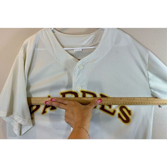 San Diego Padres Petco 40th Game Day Button Up Baseball Jersey Men's XL - Picture 13 of 14